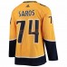 Nashville Predators Juuse Saros Men's adidas Gold Home Authentic Player Jersey