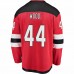 New Jersey Devils Miles Wood Men's Fanatics Branded Red Home Breakaway Player Jersey