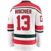 New Jersey Devils Nico Hischier Men's Fanatics Branded White Alternate Breakaway Player Jersey