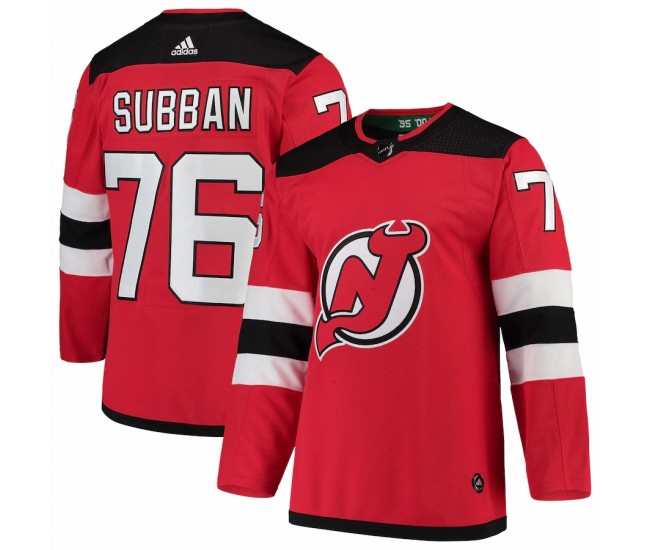 New Jersey Devils P.K. Subban Men's adidas Red Authentic Player Jersey