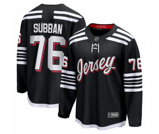 New Jersey Devils P.K. Subban Men's Fanatics Branded Black Alternate Premier Breakaway Player Jersey