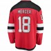 New Jersey Devils Dawson Mercer Men's Fanatics Branded Red Home Breakaway Player Jersey