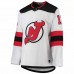 New Jersey Devils Nico Hischier Men's adidas White Away Authentic Player Jersey