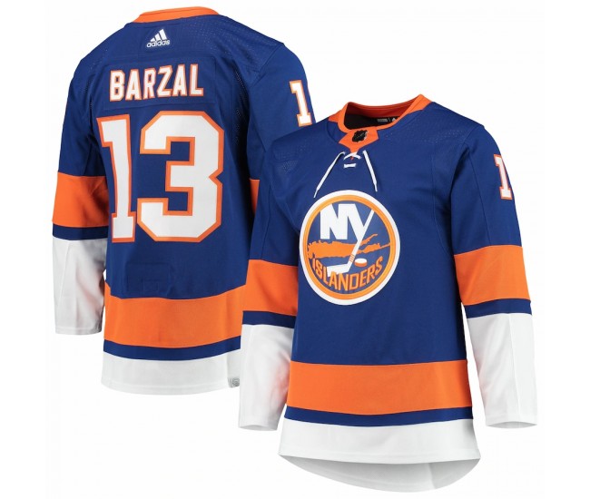 New York Islanders Mathew Barzal Men's adidas Royal Home Primegreen Authentic Pro Player Jersey