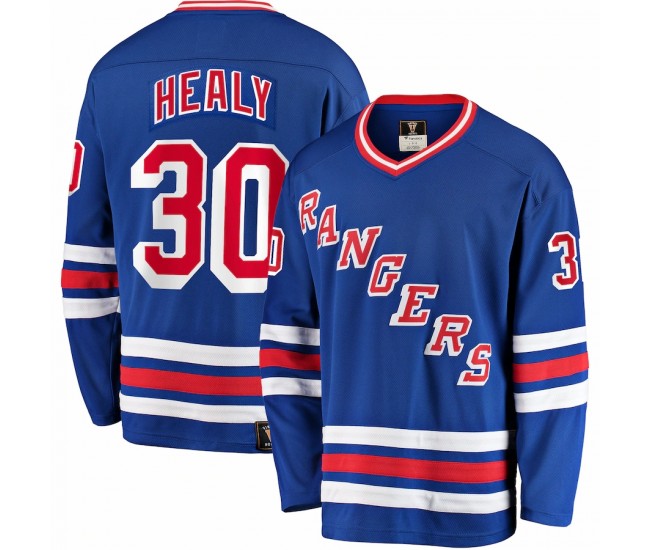 New York Rangers Glenn Healy Men's Fanatics Branded Blue Premier Breakaway Retired Player Jersey