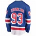 New York Rangers Mika Zibanejad Men's Fanatics Branded Blue Home Breakaway Player Game Jersey