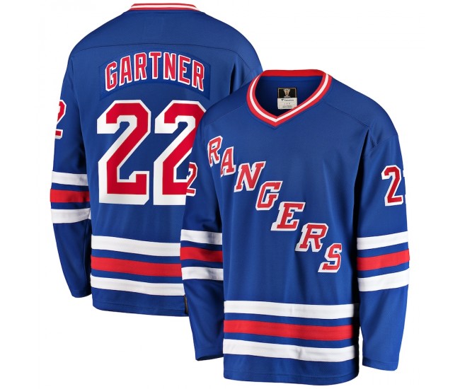 New York Rangers Mike Gartner Men's Fanatics Branded Blue Premier Breakaway Retired Player Jersey