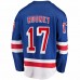 New York Rangers Kevin Rooney Men's Fanatics Branded Blue 2017/18 Home Breakaway Replica Jersey