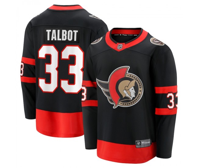 Ottawa Senators Cam Talbot Men's Fanatics Branded Black Home Breakaway Player Jersey