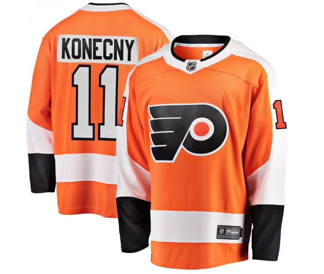 Philadelphia Flyers Travis Konecny Men's Fanatics Branded Orange Breakaway Player Jersey