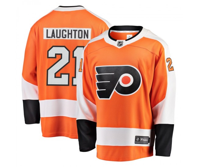 Philadelphia Flyers Scott Laughton Men's Fanatics Branded Orange Breakaway Jersey