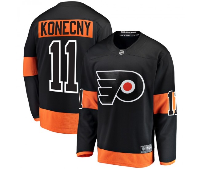 Philadelphia Flyers Travis Konecny Men's Fanatics Branded Black Alternate Breakaway Player Jersey