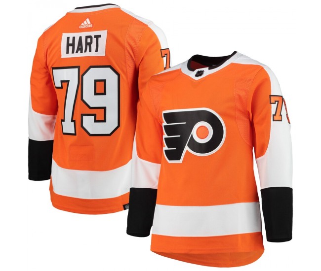 Philadelphia Flyers Carter Hart Men's adidas Orange Home Primegreen Authentic Pro Player Jersey