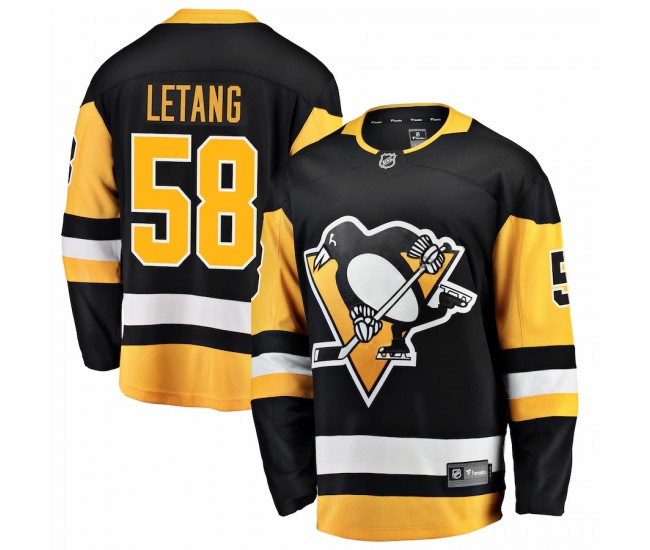 Pittsburgh Penguins Kris Letang Men's Fanatics Branded Black Breakaway Player Jersey