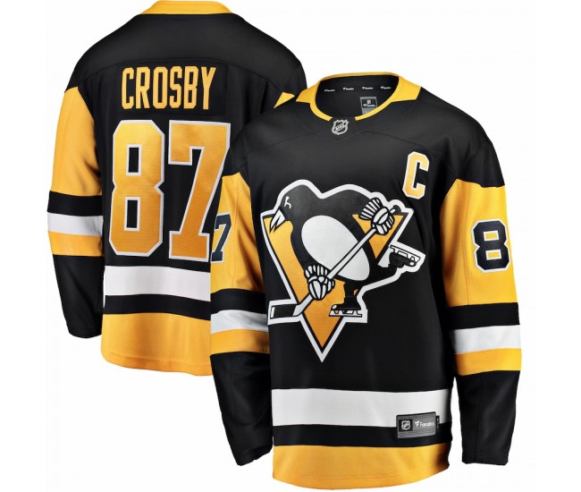 Pittsburgh Penguins Sidney Crosby Men's Fanatics Branded Black Breakaway Player Jersey