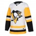 Pittsburgh Penguins Men's adidas White Away Authentic Blank Jersey