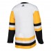 Pittsburgh Penguins Men's adidas White Away Authentic Blank Jersey