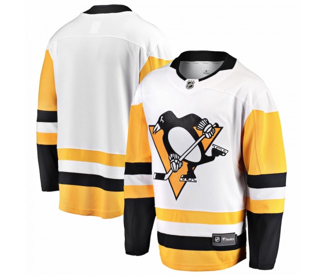 Pittsburgh Penguins Men's Fanatics Branded White Breakaway Away Jersey