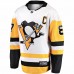 Pittsburgh Penguins Sidney Crosby Men's Fanatics Branded White Captain Away Premier Breakaway Player Jersey