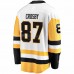 Pittsburgh Penguins Sidney Crosby Men's Fanatics Branded White Captain Away Premier Breakaway Player Jersey