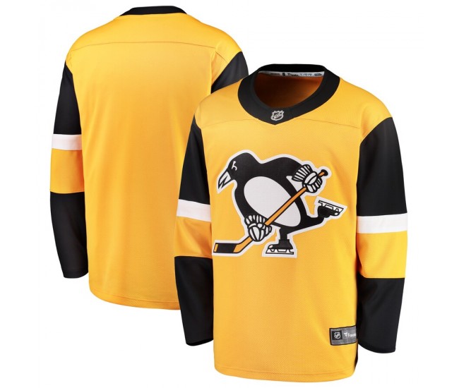 Pittsburgh Penguins Men's Fanatics Branded Gold Alternate Breakaway Jersey