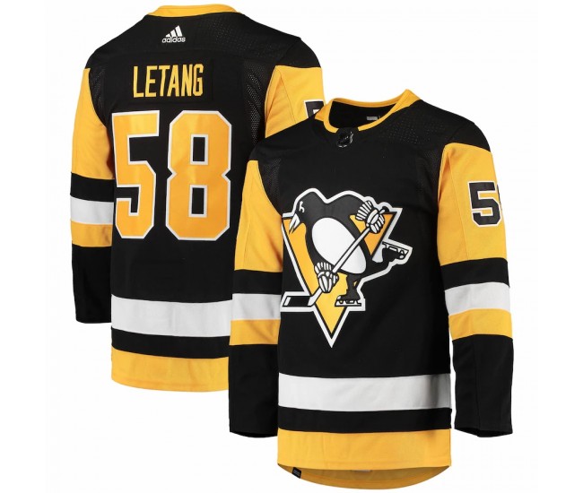 Pittsburgh Penguins Kris Letang Men's adidas Black Home Primegreen Authentic Pro Player Jersey