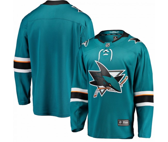 San Jose Sharks Men's Fanatics Branded Teal Breakaway Home Jersey