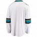 San Jose Sharks Men's Fanatics Branded White Breakaway Away Jersey