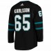 San Jose Sharks Erik Karlsson Men's adidas Black Alternate Authentic Player Jersey