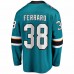 San Jose Sharks Mario Ferraro Men's Fanatics Branded Teal Replica Player Jersey