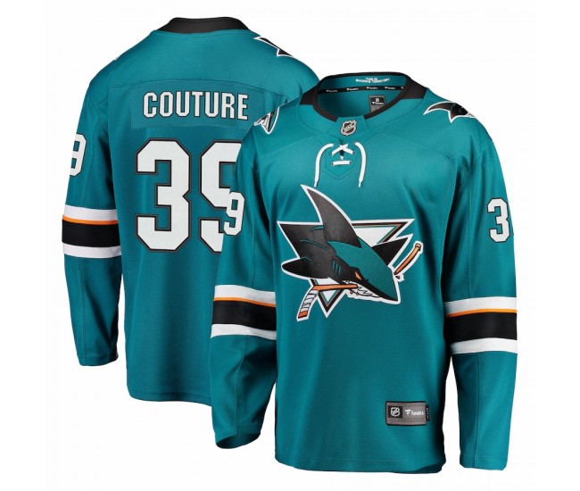 San Jose Sharks Logan Couture Men's Fanatics Branded Teal Home Premier Breakaway Player Jersey