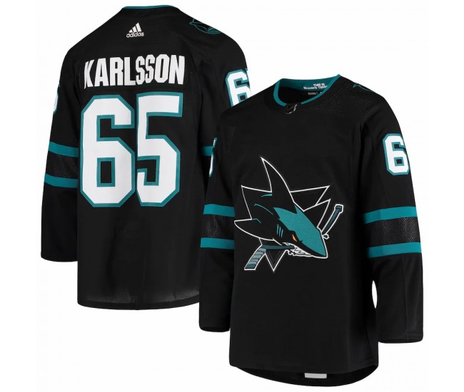 San Jose Sharks Erik Karlsson Men's adidas Black Alternate Authentic Jersey