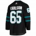 San Jose Sharks Erik Karlsson Men's adidas Black Alternate Authentic Jersey