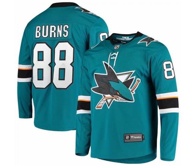 San Jose Sharks Brent Burns Men's Fanatics Branded Teal Home Breakaway Jersey