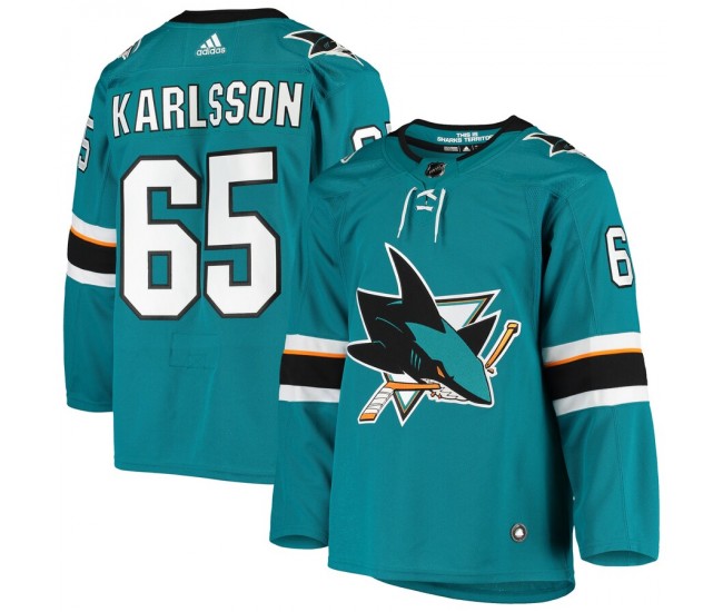 San Jose Sharks Erik Karlsson Men's adidas Teal Home Authentic Player Jersey