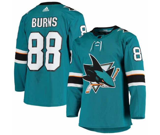 San Jose Sharks Brent Burns Men's adidas Teal Home Authentic Team Player Jersey