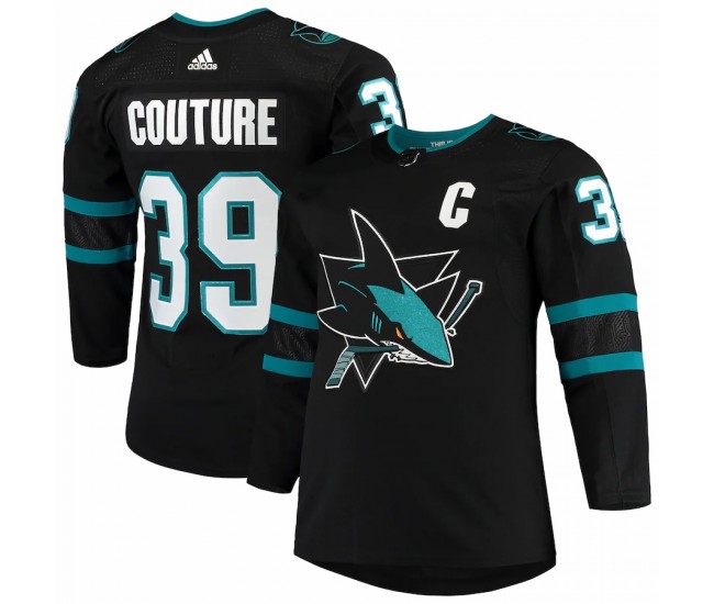 San Jose Sharks Logan Couture Men's adidas Black Alternate Authentic Player Jersey