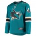 San Jose Sharks Marc-Edouard Vlasic Men's Fanatics Branded Teal Breakaway Home Player Jersey