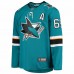 San Jose Sharks Melker Karlsson Men's Fanatics Branded Teal Breakaway Home Player Jersey