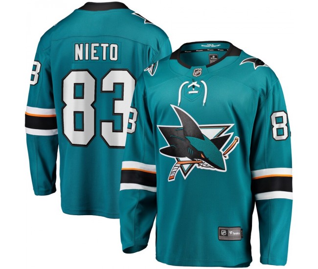 San Jose Sharks Matt Nieto Men's Fanatics Branded Teal Breakaway Player Jersey