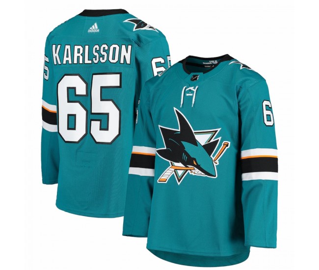 San Jose Sharks Erik Karlsson Men's adidas Teal Home Authentic Team Player Jersey