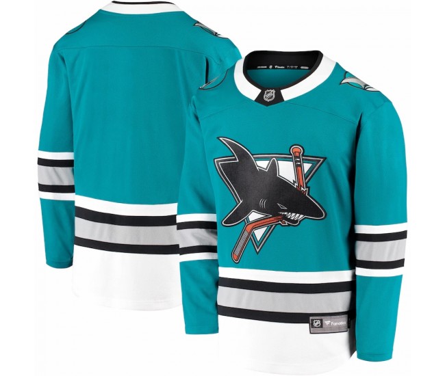 San Jose Sharks Men's Fanatics Branded Teal 30th Anniversary Premier Breakaway Team Jersey