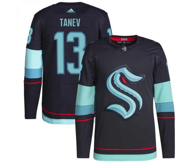 Seattle Kraken Brandon Tanev Men's adidas Navy Home Authentic Primegreen Player Jersey