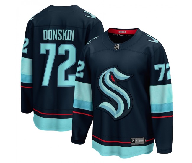 Seattle Kraken Joonas Donskoi Men's Fanatics Branded Deep Sea Blue Home Breakaway Player Jersey