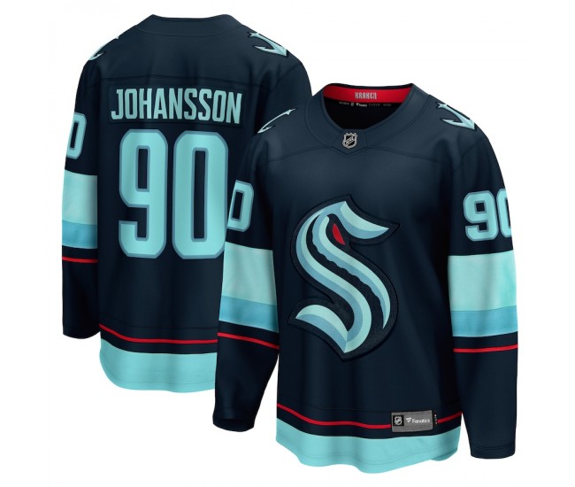 Seattle Kraken Marcus Johansson Men's Fanatics Branded Deep Sea Blue Home Breakaway Player Jersey