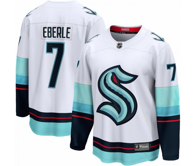 Seattle Kraken Jordan Eberle Men's Fanatics Branded White Away Premier Breakaway Player Jersey