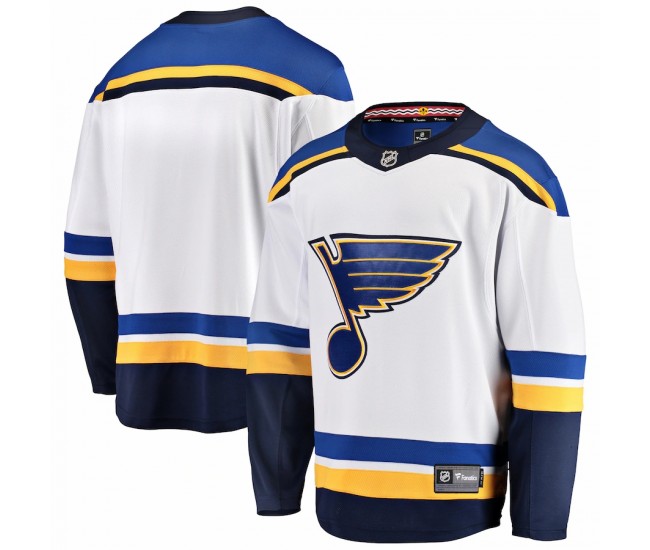 St. Louis Blues Men's Fanatics Branded White Breakaway Away Jersey