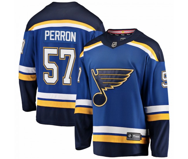 St. Louis Blues David Perron Men's Fanatics Branded Blue Breakaway Player Jersey