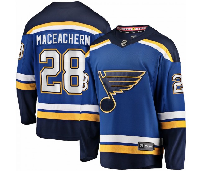 St. Louis Blues Mackenzie MacEachern Men's Fanatics Branded Blue Home Breakaway Player Jersey