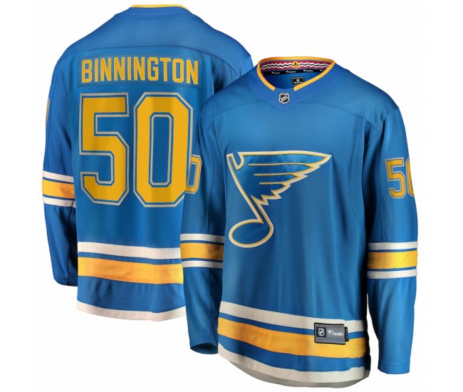 St. Louis Blues Jordan Binnington Men's Fanatics Branded Blue 2018/19 Alternate Premier Breakaway Player Jersey